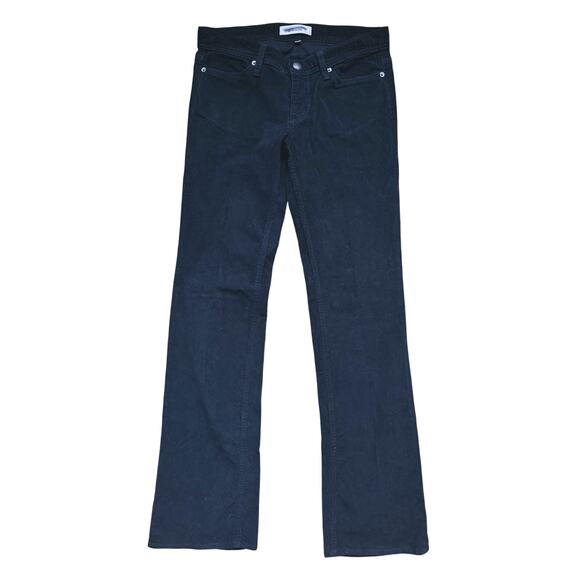 Habitual NY LA Black Corduroy Bootcut Pants Size 25 Fall Classic Holiday Edgy - Picture 3 of 5